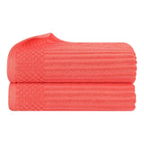 Soho Ribbed Cotton Absorbent 2 Piece Bath Sheet Towel Set