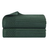Soho Ribbed Cotton Absorbent 2 Piece Bath Sheet Towel Set