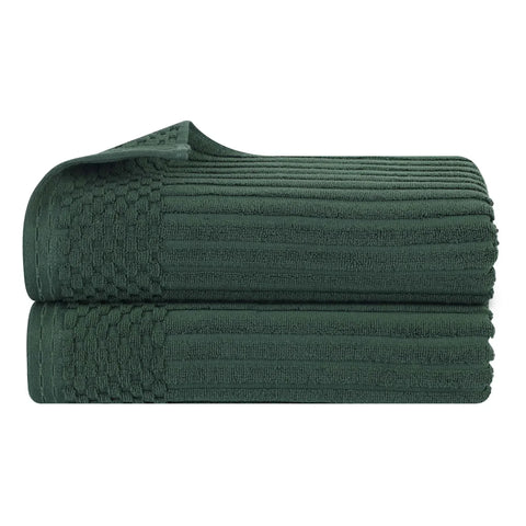 Soho Ribbed Cotton Absorbent 2 Piece Bath Sheet Towel Set