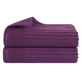 Soho Ribbed Cotton Absorbent 2 Piece Bath Sheet Towel Set