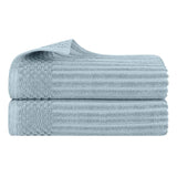 Soho Ribbed Cotton Absorbent 2 Piece Bath Sheet Towel Set
