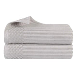 Soho Ribbed Cotton Absorbent 2 Piece Bath Sheet Towel Set