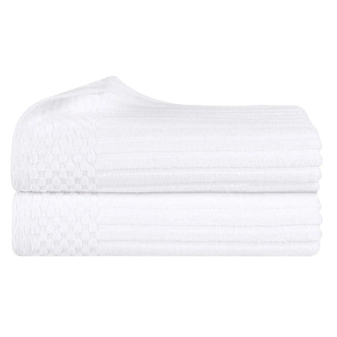 Soho Ribbed Cotton Absorbent 2 Piece Bath Sheet Towel Set