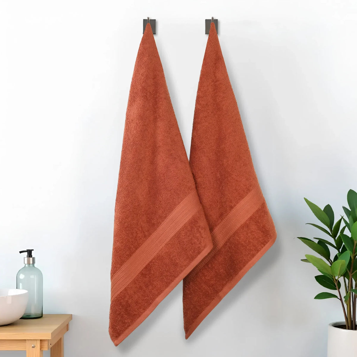 Eco-Friendly Ring-Spun Cotton 2-Piece Bath Sheet Set