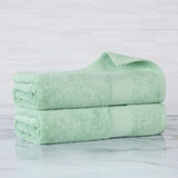 Egyptian Cotton Dobby Border Medium Weight 2 Piece Bath Sheet Set