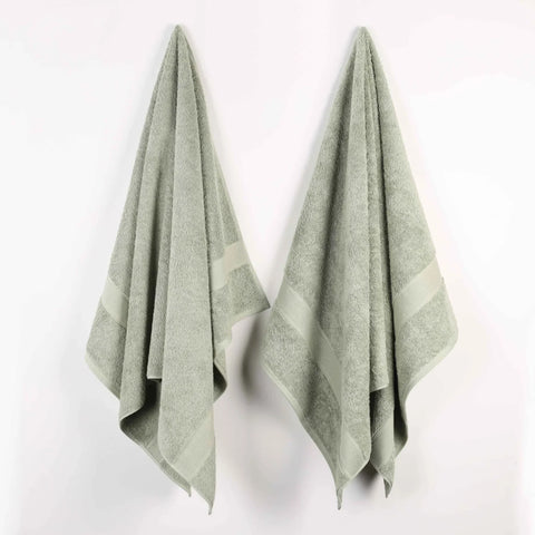Oregon Organic Cotton Medium Weight Solid Bath Sheet, Set of 2