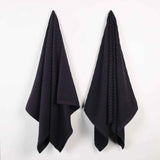 Soho Ribbed Cotton Absorbent 2 Piece Bath Sheet Towel Set