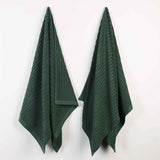 Soho Ribbed Cotton Absorbent 2 Piece Bath Sheet Towel Set