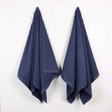 Soho Ribbed Cotton Absorbent 2 Piece Bath Sheet Towel Set