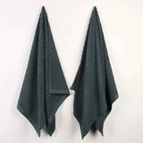 Soho Ribbed Cotton Absorbent 2 Piece Bath Sheet Towel Set