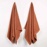 Soho Ribbed Cotton Absorbent 2 Piece Bath Sheet Towel Set