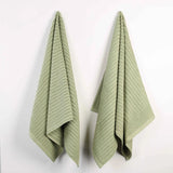 Soho Ribbed Cotton Absorbent 2 Piece Bath Sheet Towel Set