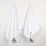 Soho Ribbed Cotton Absorbent 2 Piece Bath Sheet Towel Set