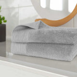 Rayon from Bamboo Eco-Friendly Fluffy Soft Solid Bath Sheet Set of 2
