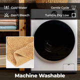 Cotton Oval Solid Non-Skid Washable 2 Piece Bath Rug Set