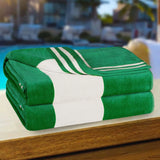 Cabana Stripe Oversized Cotton Beach Towel Sets