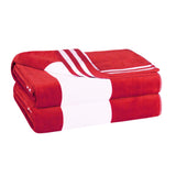 Cabana Stripe Oversized Cotton Beach Towel Sets