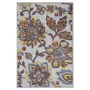 Jezabel Floral Non-Slip Washable Indoor Area Rug or Runner