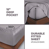 300 Thread Count Modal Sheets Set – Made from Beechwood, Solid Deep Pocket