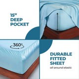 300 Thread Count Modal Sheets Set – Made from Beechwood, Solid Deep Pocket