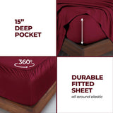 300 Thread Count Modal Sheets Set – Made from Beechwood, Solid Deep Pocket