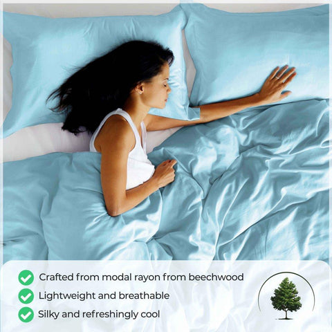 Modal from Beechwood 300 Thread Count Duvet Cover Set