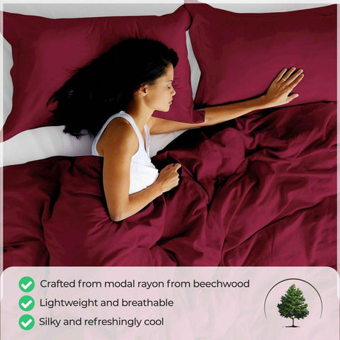 Modal from Beechwood 300 Thread Count Duvet Cover Set