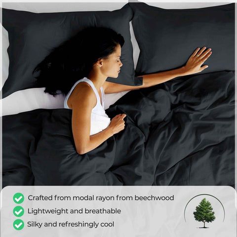 Modal from Beechwood 300 Thread Count Duvet Cover Set