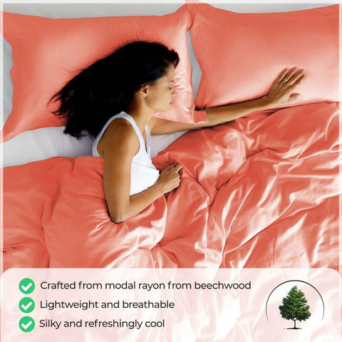 Modal from Beechwood 300 Thread Count Duvet Cover Set