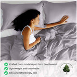 Modal from Beechwood 300 Thread Count Duvet Cover Set
