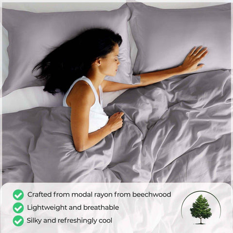 Modal from Beechwood 300 Thread Count Duvet Cover Set