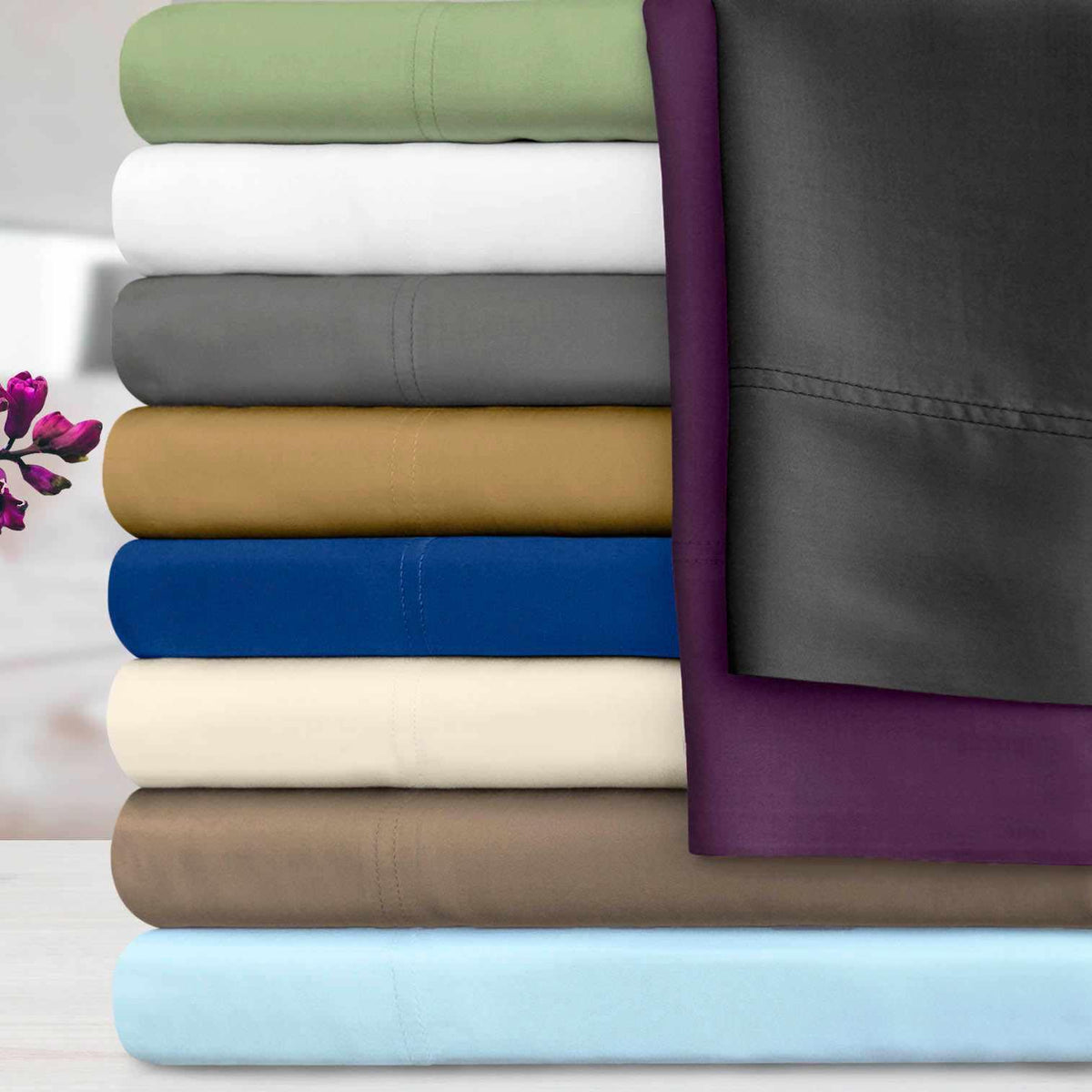 300 Thread Count Rayon from Bamboo 2 Piece Pillowcase Set