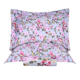 300 Thread Count Solid or Floral Cotton All-Season Duvet Cover Set