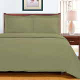 300 Thread Count Solid or Floral Cotton All-Season Duvet Cover Set