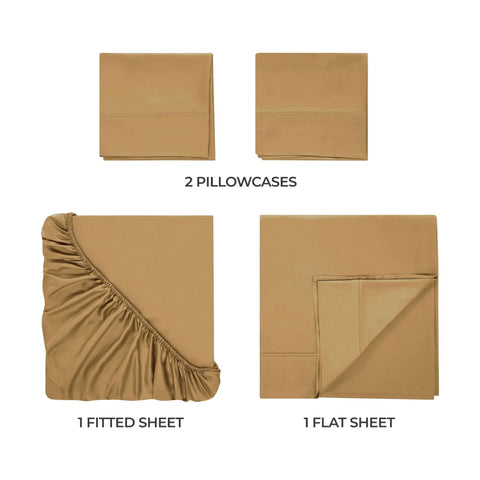 Rayon From Bamboo 300 Thread Count Solid Deep Pocket Sheet Set