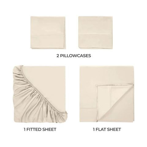 Rayon From Bamboo 300 Thread Count Solid Deep Pocket Sheet Set