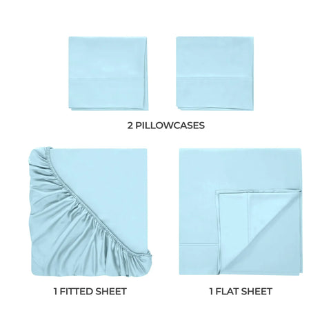 Rayon From Bamboo 300 Thread Count Solid Deep Pocket Sheet Set