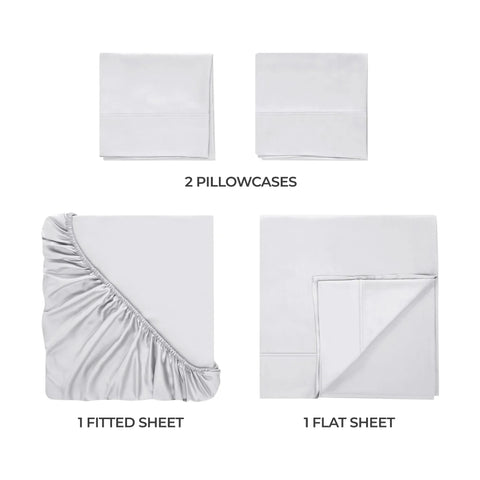 Rayon From Bamboo 300 Thread Count Solid Deep Pocket Sheet Set