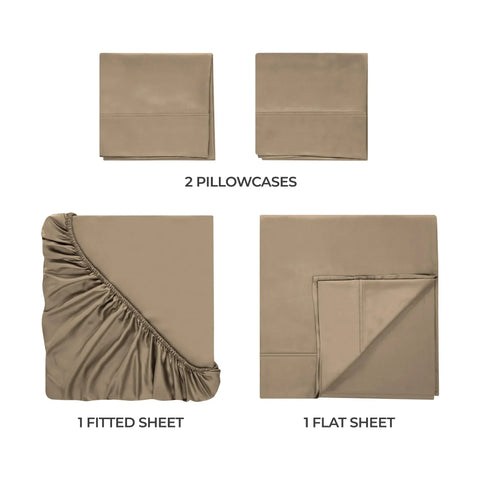 Rayon From Bamboo 300 Thread Count Solid Deep Pocket Sheet Set