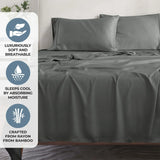 Rayon From Bamboo 300 Thread Count Solid Deep Pocket Sheet Set