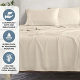 Rayon From Bamboo 300 Thread Count Solid Deep Pocket Sheet Set