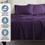 Rayon From Bamboo 300 Thread Count Solid Deep Pocket Sheet Set