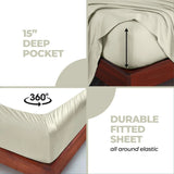 Rayon From Bamboo 300 Thread Count Solid Deep Pocket Sheet Set