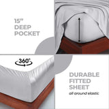 Rayon From Bamboo 300 Thread Count Solid Deep Pocket Sheet Set