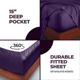 Rayon From Bamboo 300 Thread Count Solid Deep Pocket Sheet Set