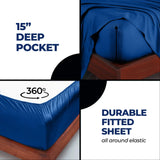 Rayon From Bamboo 300 Thread Count Solid Deep Pocket Sheet Set