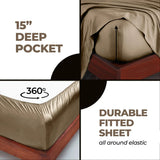 Rayon From Bamboo 300 Thread Count Solid Deep Pocket Sheet Set