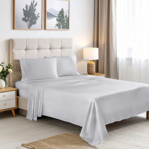 Rayon From Bamboo 300 Thread Count Solid Deep Pocket Sheet Set
