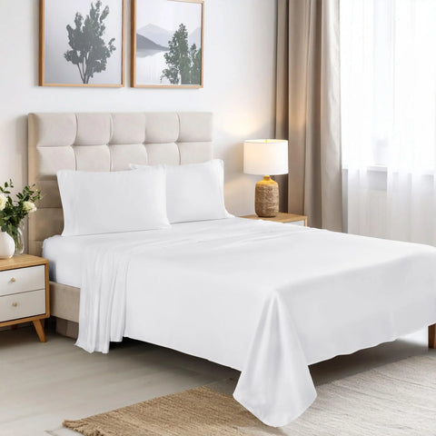 Rayon From Bamboo 300 Thread Count Solid Deep Pocket Sheet Set