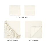300 Thread Count Egyptian Cotton Sateen Bed Sheet Set